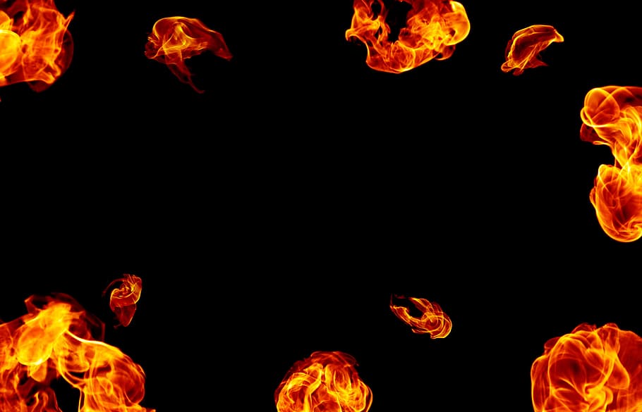 fire, ball, flame, blazing, brain, background, blaze, closeup HD wallpaper