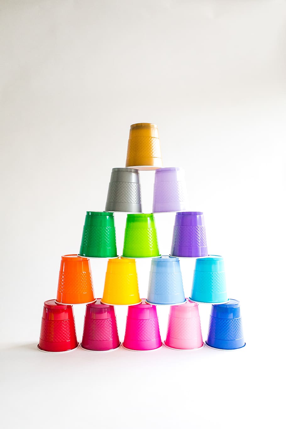tape, stack, cup, party, tower, game, color, lampshade, beverage, HD wallpaper