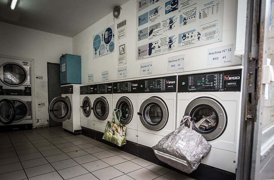 laundry, laundromat, washer, washing, appliance, dryer, cleaning, HD wallpaper