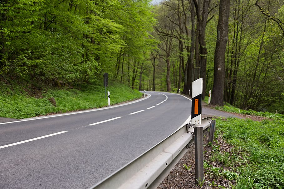 delineator, post, construction, road, route, path, pathway HD wallpaper