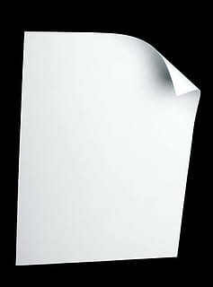 paper, curl, a4, page, sheet, blank, corner, black, bend, turn HD wallpaper
