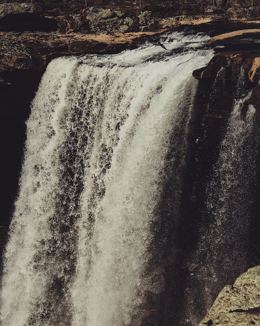 falls, waterfall, colors, nature, motion, beauty in nature HD wallpaper