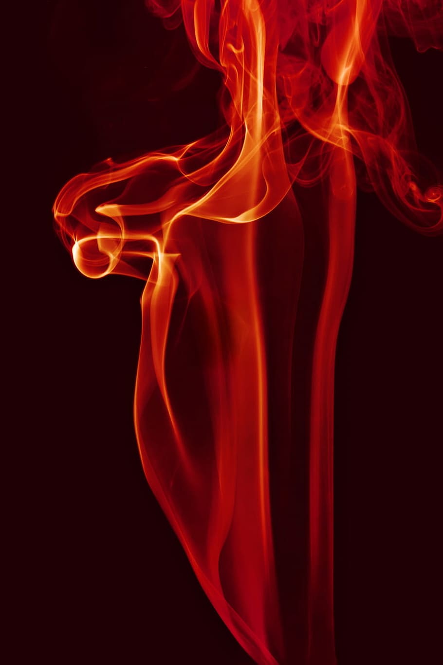 abstract, white, aroma, background, burning, curve, delicate HD wallpaper
