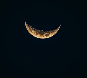 moon, waning, sky, space, bright, astronomy, night, beauty in nature HD wallpaper