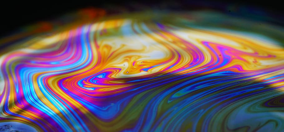 soap bubble, color, colorful, iridescent, fabenfroh, reflection, HD wallpaper