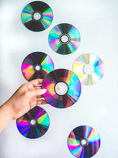 Music Love, cd, compact disk, hand, holding, audio, old school HD wallpaper