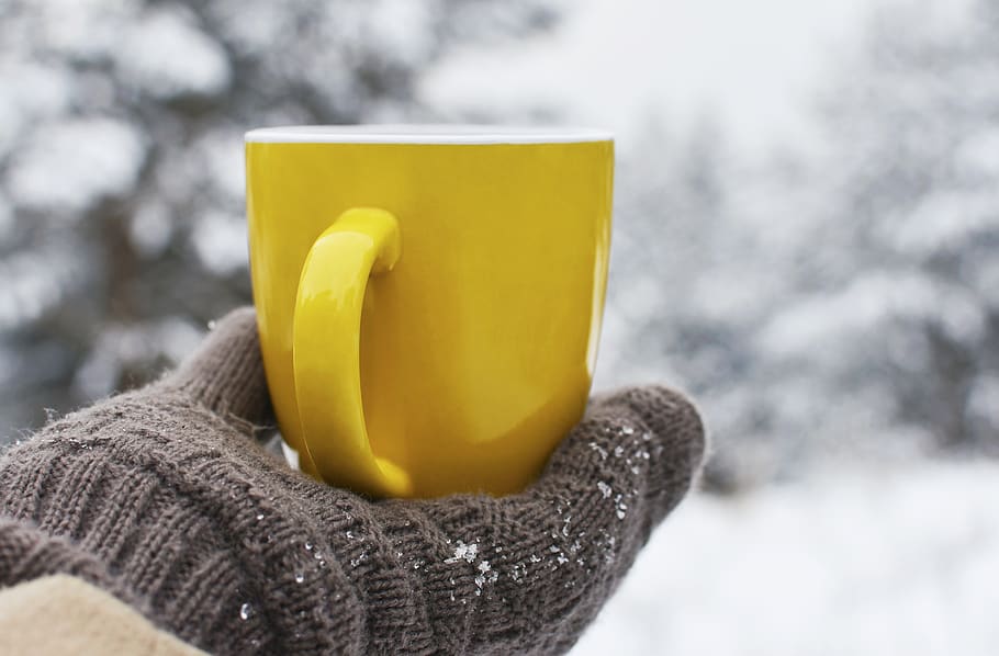coffee, tea, cup, yellow cup, black coffee, coffee break, hot drink HD wallpaper