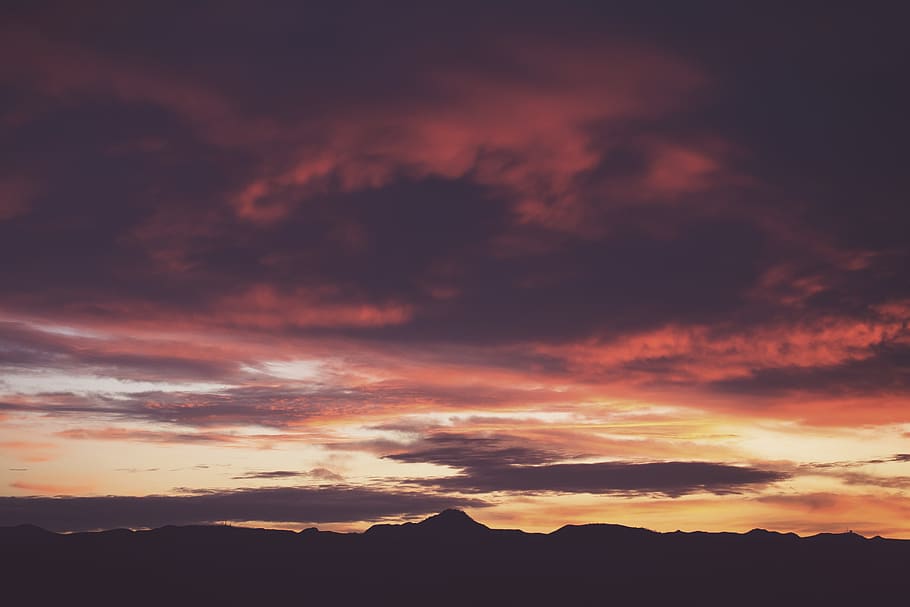 Scenic View Of Sky During Dawn, 4k wallpaper, atmosphere, cloudiness HD wallpaper