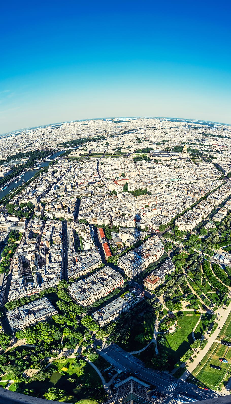 paris, eiffel tower, france, panoramic, tour eiffel, scene, HD wallpaper