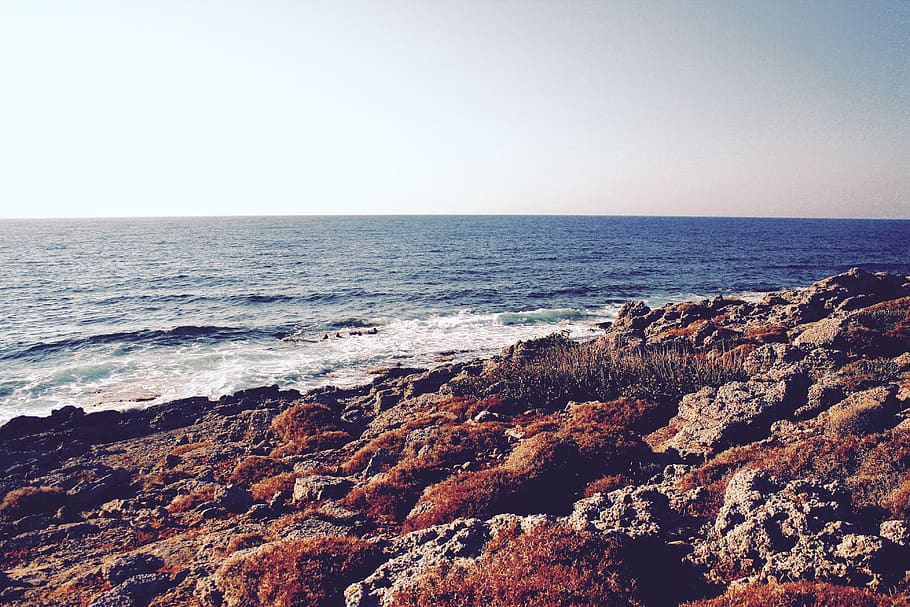 griekenland, kreta, water, nature, greek, sea, horizon, horizon over water, HD wallpaper