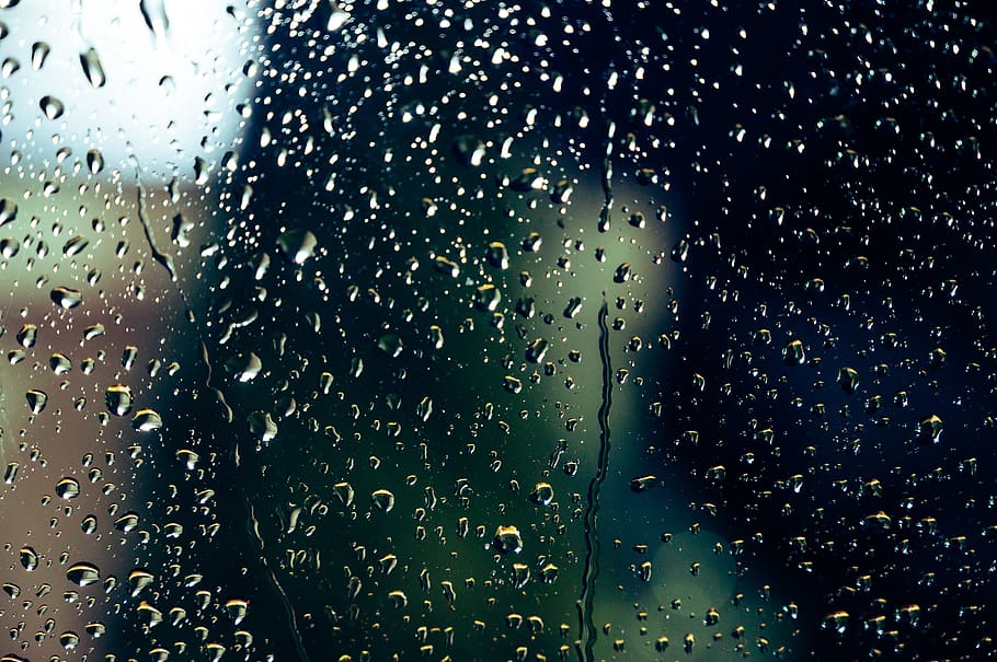 blur, close-up, colors, droplets, drops of water, focus, glass, HD wallpaper