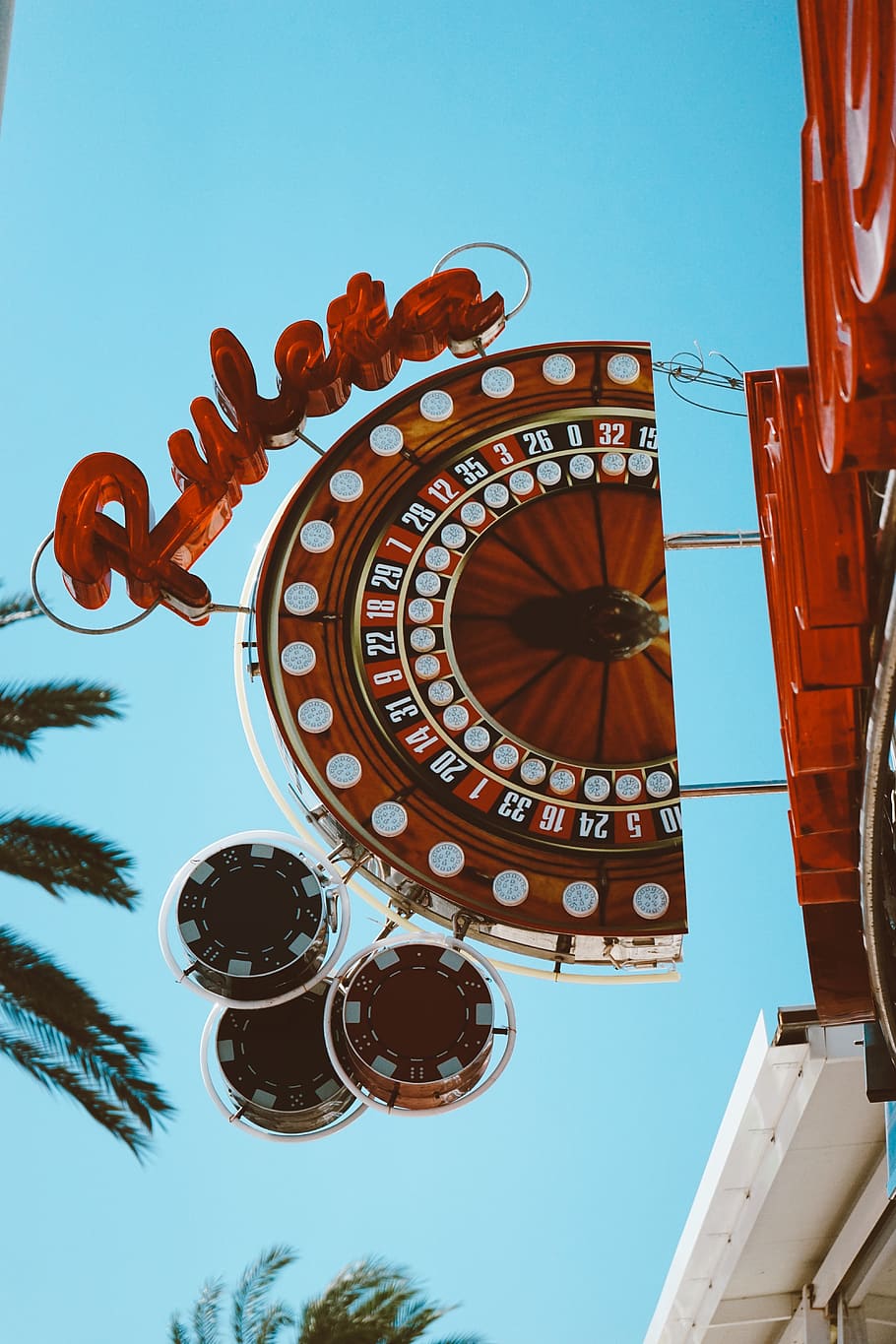 Ruleta sign, low angle view, sky, built structure, architecture HD wallpaper