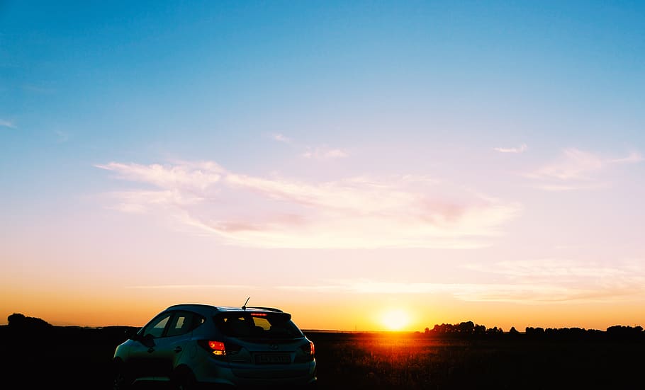 ukraine, bervytsya, sky, sunset, mode of transportation, motor vehicle HD wallpaper