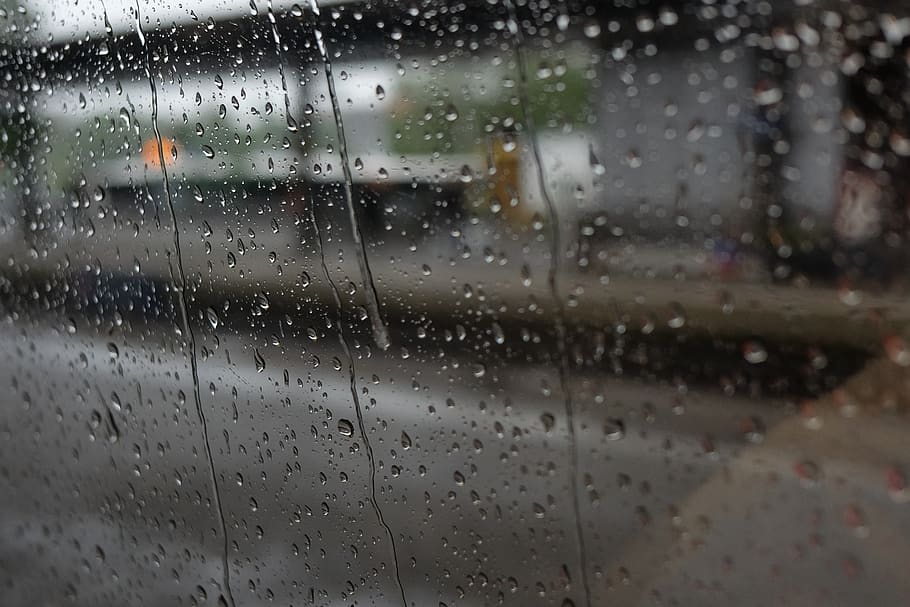 olten, rain, rainy, window, raindrop, wet, glass - material, HD wallpaper