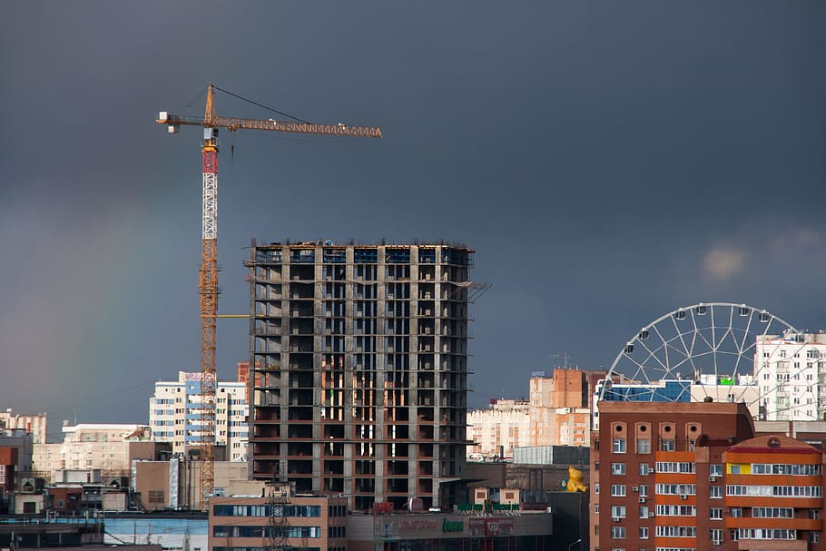 architectures, ufa, block, build, building, cement, concrete HD wallpaper