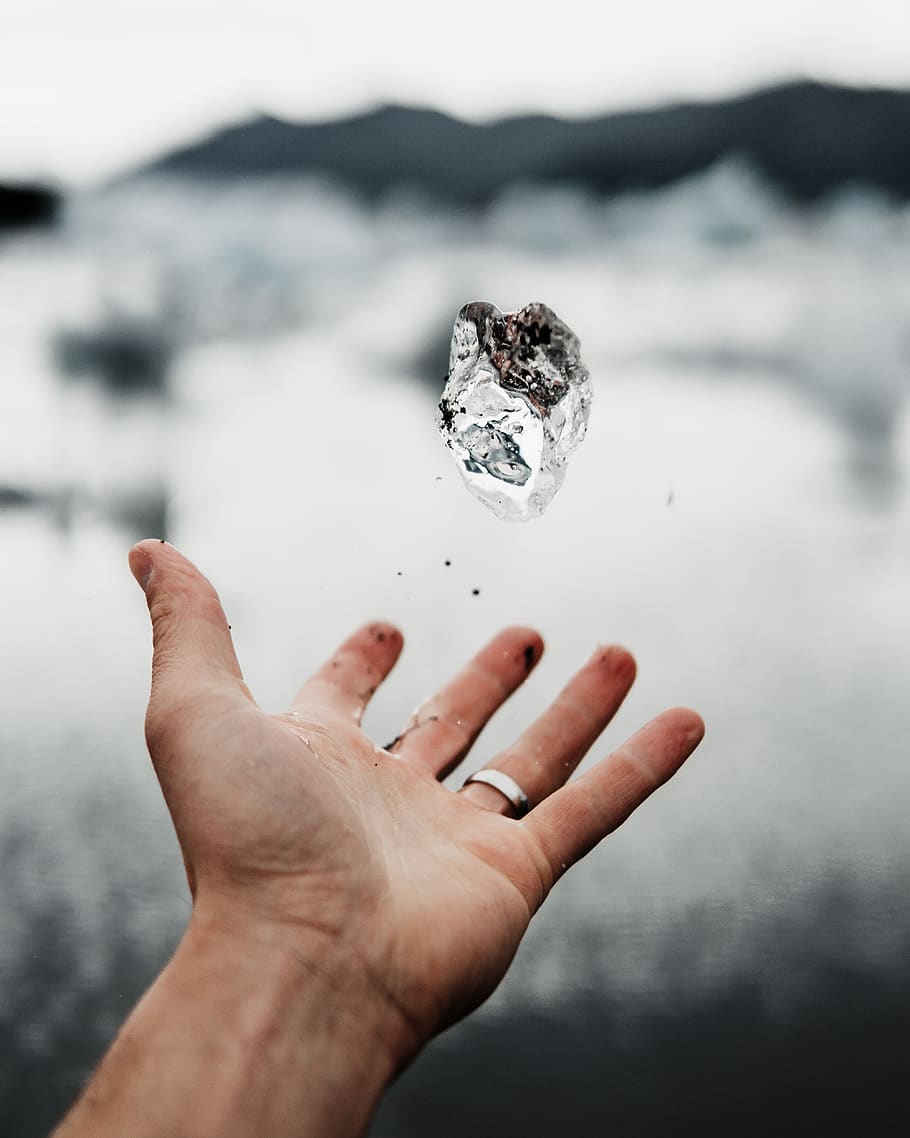 person throwing ice away, human hand, human body part, one person HD wallpaper
