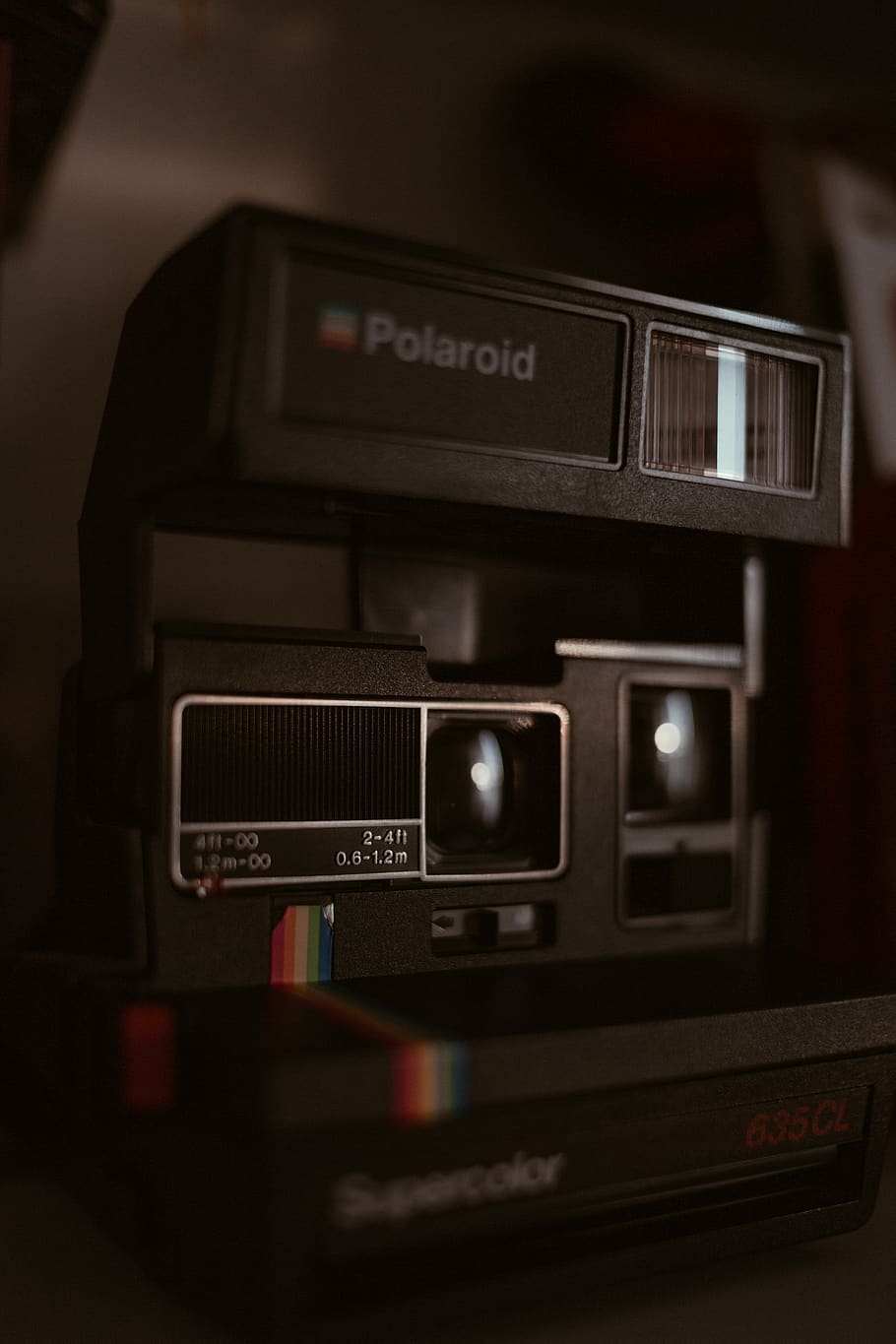 Black Polaroid Camera, analog, analog camera, Analogue, equipment HD wallpaper