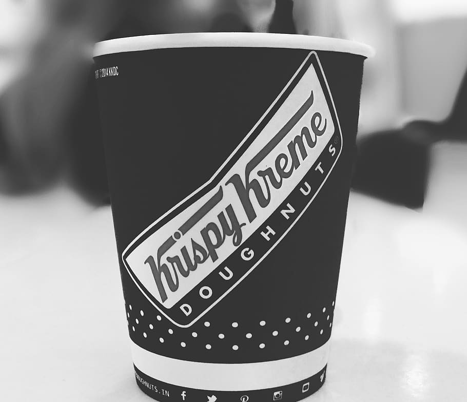Krispy Kreme Doughnuts Solo Cup, beverage, brand, brewed coffee