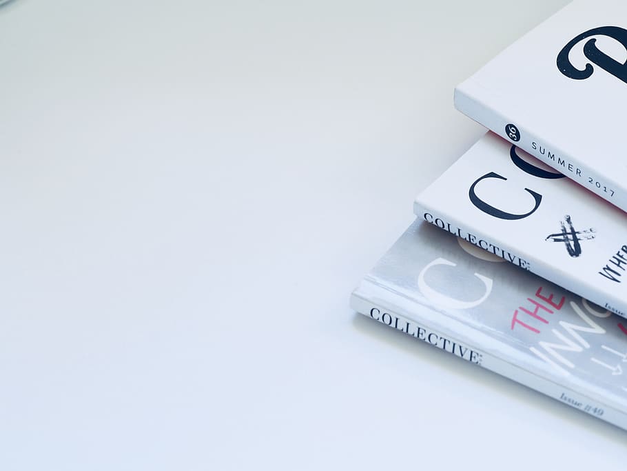 Several Books, collections, data, desk, illustration, magazine HD wallpaper