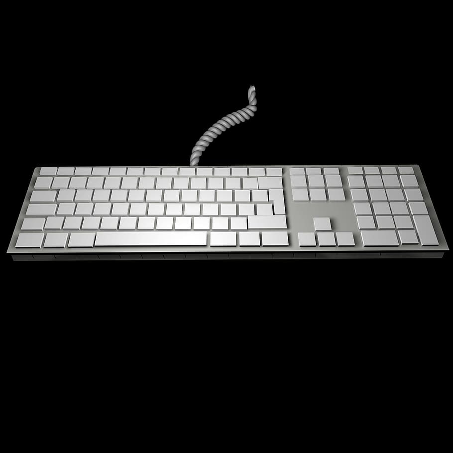 keyboard, unlabelled, keys, input, pc, computer, writecomputertas, HD wallpaper