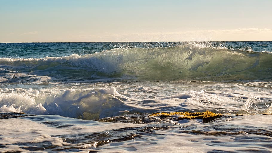 waves, water, surf, ocean, sea, spray, wind, motion, swirl HD wallpaper