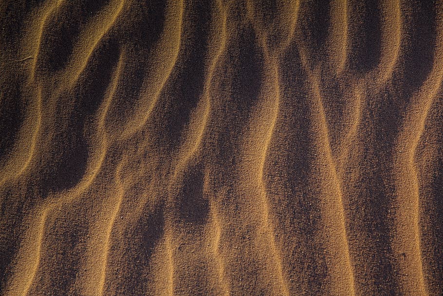 brown sand, soil, nature, outdoors, dune, desert, contour, dessert HD wallpaper