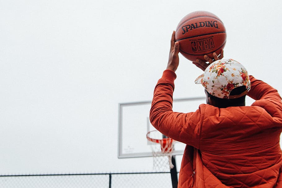 people, man, guy, playing, basketball, sport, game, ring, one person HD wallpaper