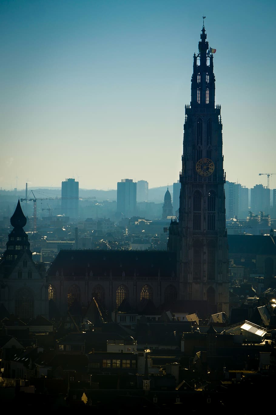 tower, building, architecture, clock tower, spire, steeple HD wallpaper