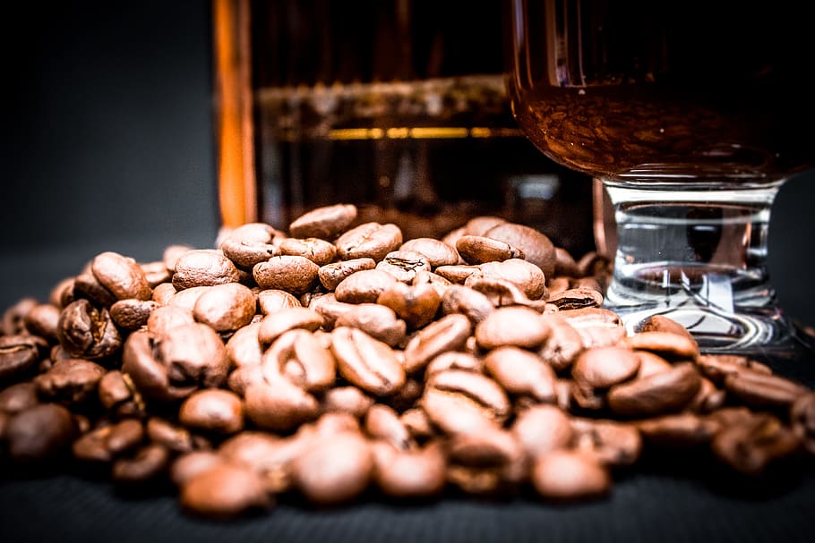 Depth of Field Photo of Coffee Beans, aroma, caffeine, close-up HD wallpaper