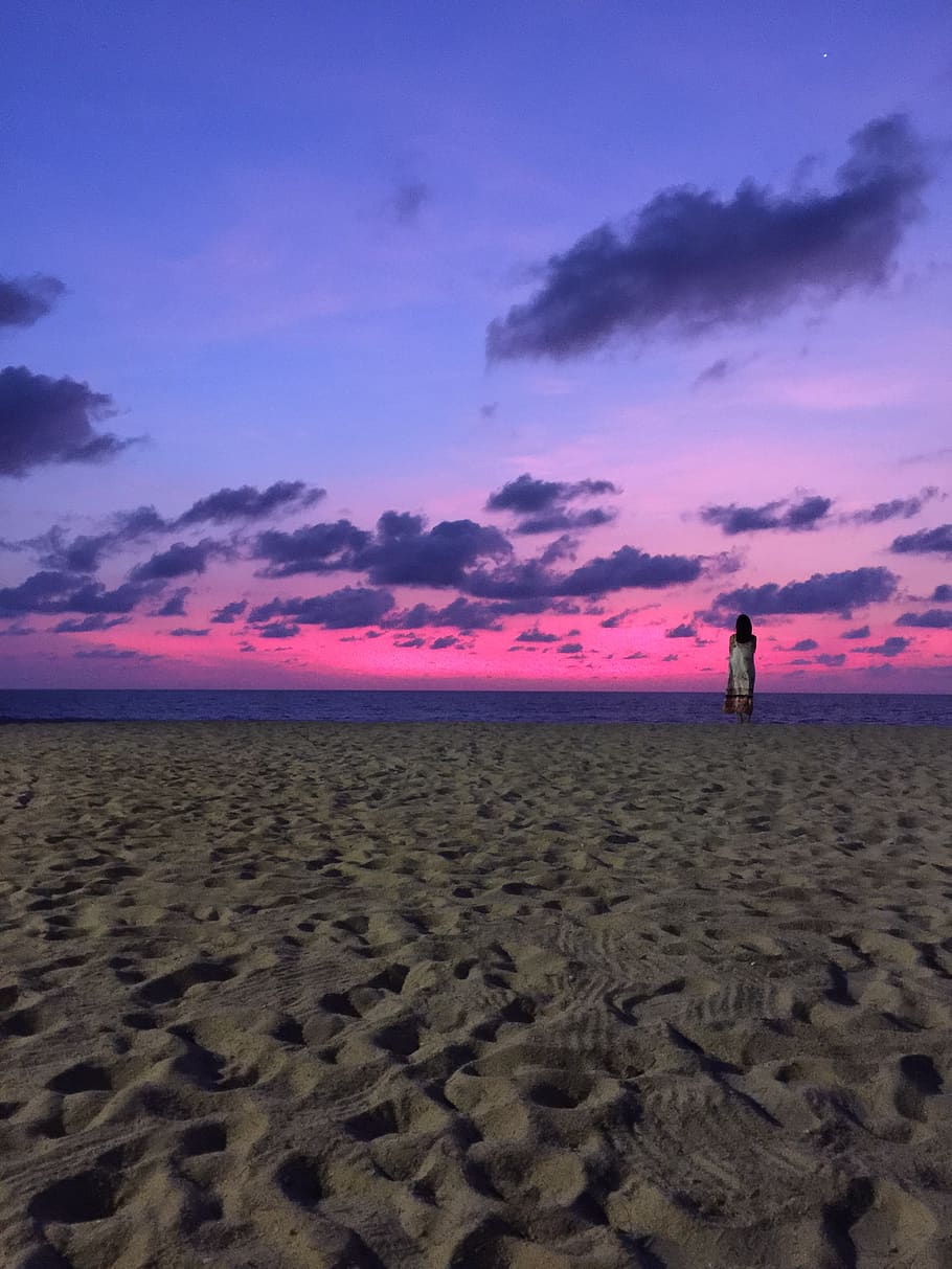 thailand, choeng thale, sunset, phuket, silhouette, sky, scenics - nature