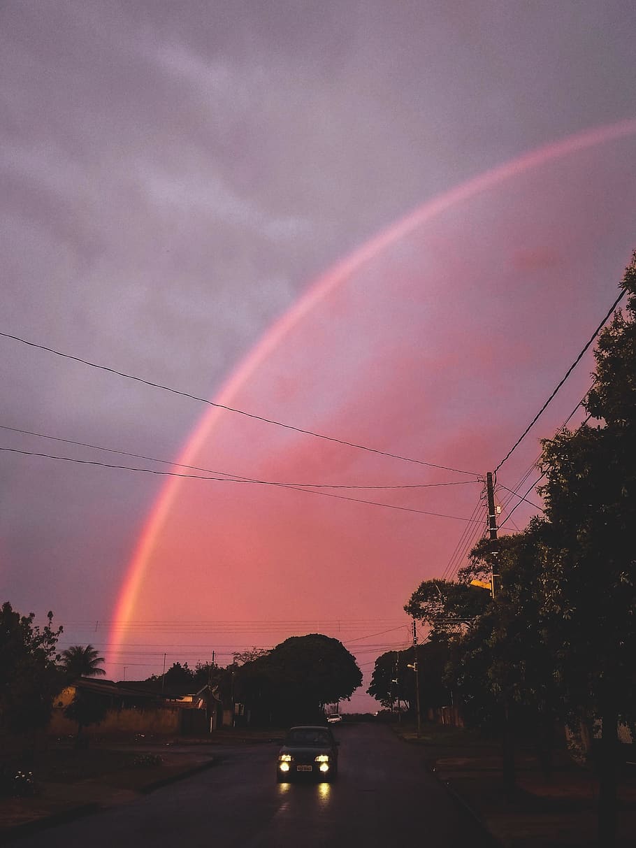 rainbow electric background