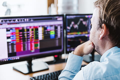 Businessman Working Finance Trading Stock Concept, technology HD wallpaper