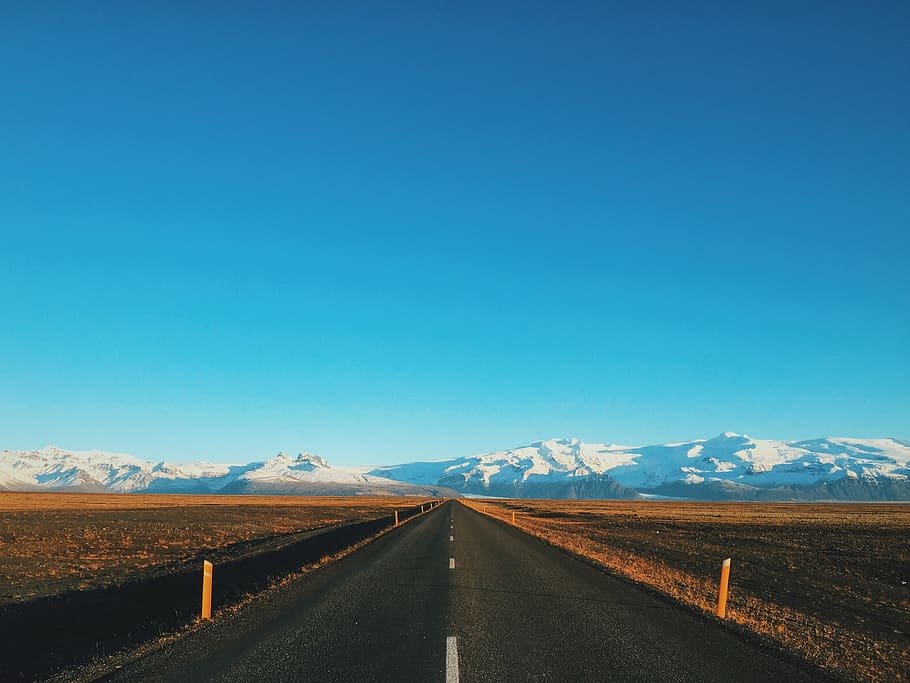 iceland, mountains, ring road, open road, sky, landscape, environment, HD wallpaper