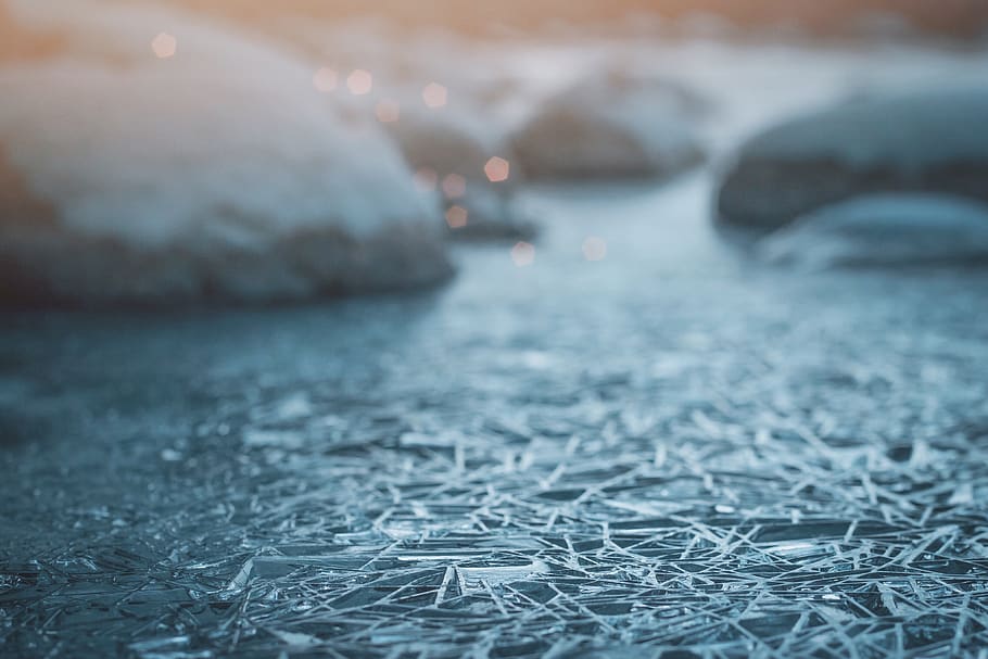 mountain, water, river, ice, winter, moody, colorado, canon HD wallpaper