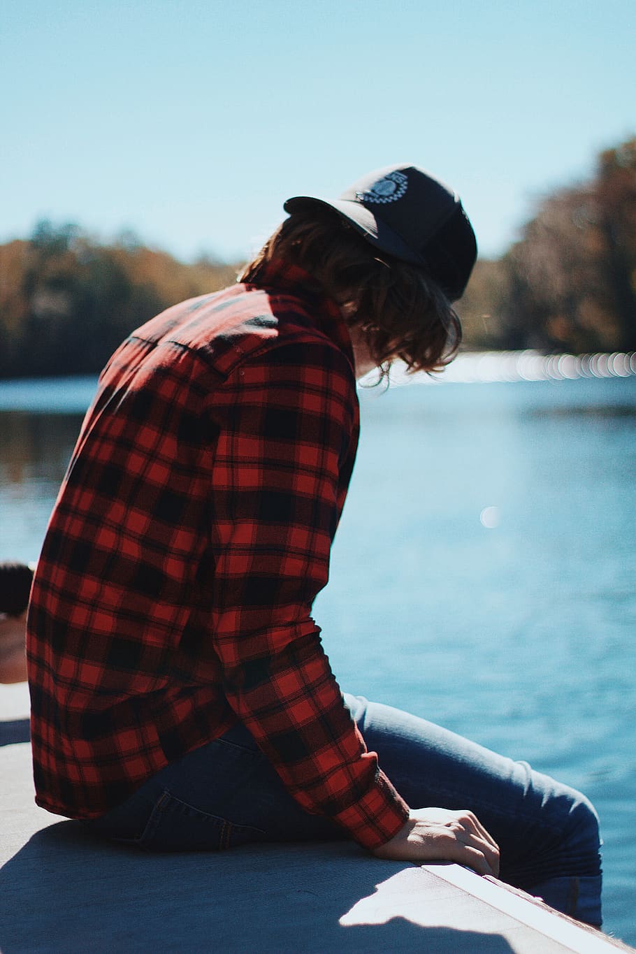 portrait, man, river, water, one person, real people, lifestyles HD wallpaper