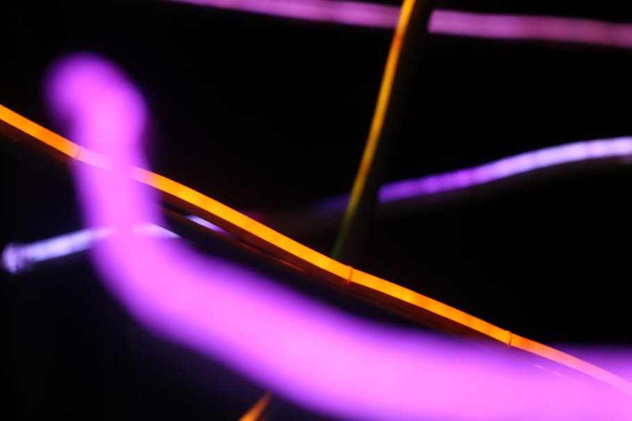 purple and yellow ray of lights, multi colored, abstract, no people HD wallpaper