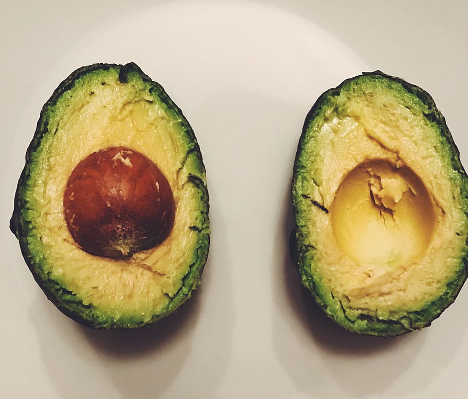 avocado, fruit, half, food and drink, freshness, still life HD wallpaper