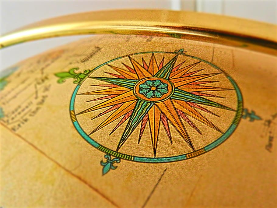 indonesia, papua, compass, globe, no people, close-up, art and craft HD wallpaper