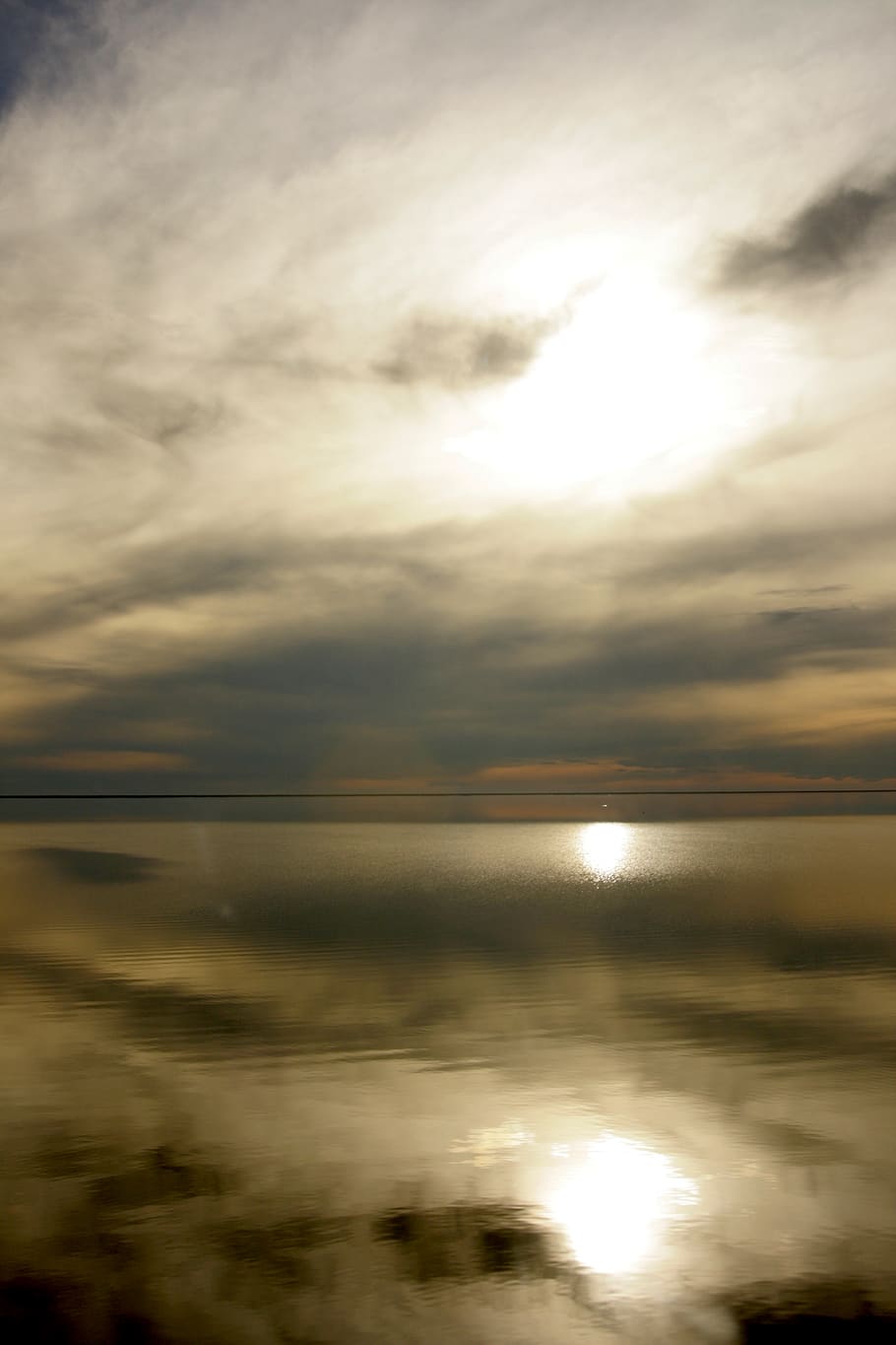 argentina, lake, sky, reflection, clouds, water, tranquility HD wallpaper