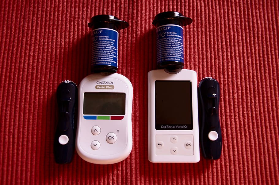 Two diabetes tester devices., canada, edmonton, technology, communication HD wallpaper