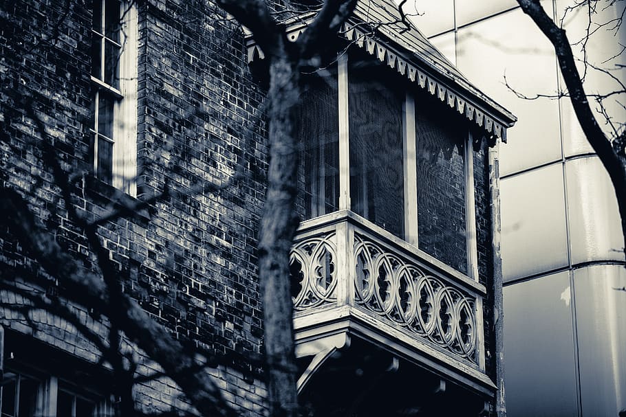 handrail, banister, architecture, clock tower, building, outdoors HD wallpaper