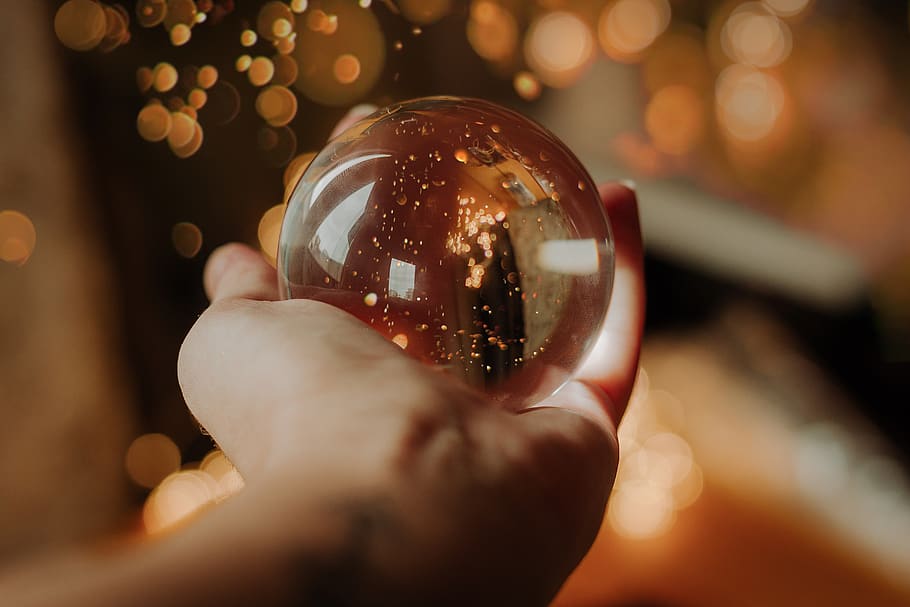 Person Holding Snow Globe, hand, round out, human hand, one person HD wallpaper