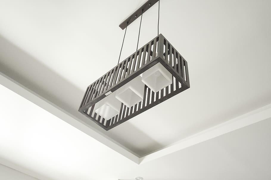 shelf, light fixture, ceiling light, architecture, furniture HD wallpaper