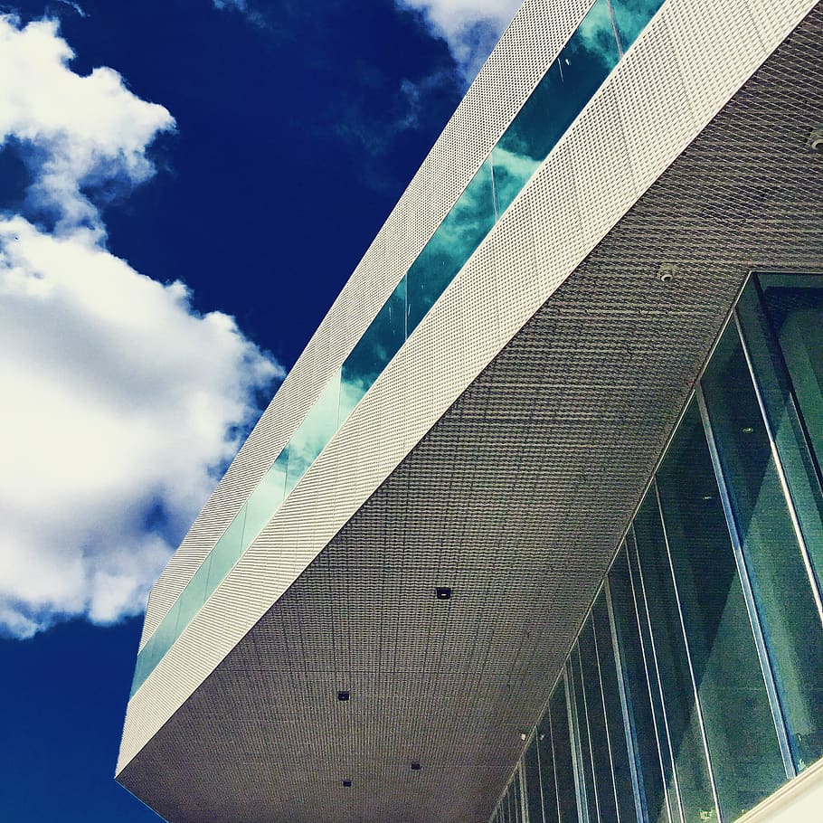 danmark, aarhus, midtbyen, sky, dokk1, photography, building HD wallpaper