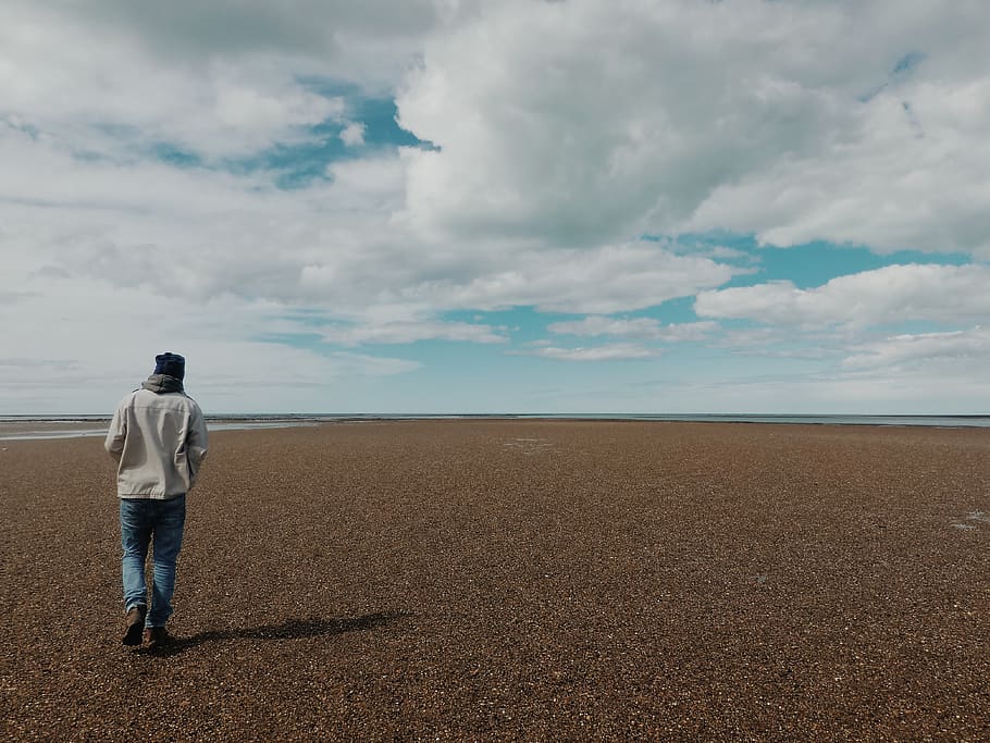 argentina, rio grande, cloud - sky, one person, land, beauty in nature HD wallpaper