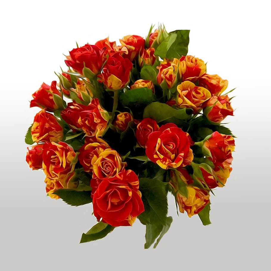 HD wallpaper: bouquet, roses, flowers, romantic, wedding, floral ...