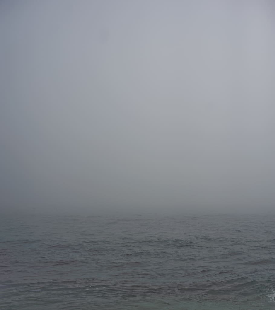 fog, ocean fog, water, sea, beauty in nature, horizon over water