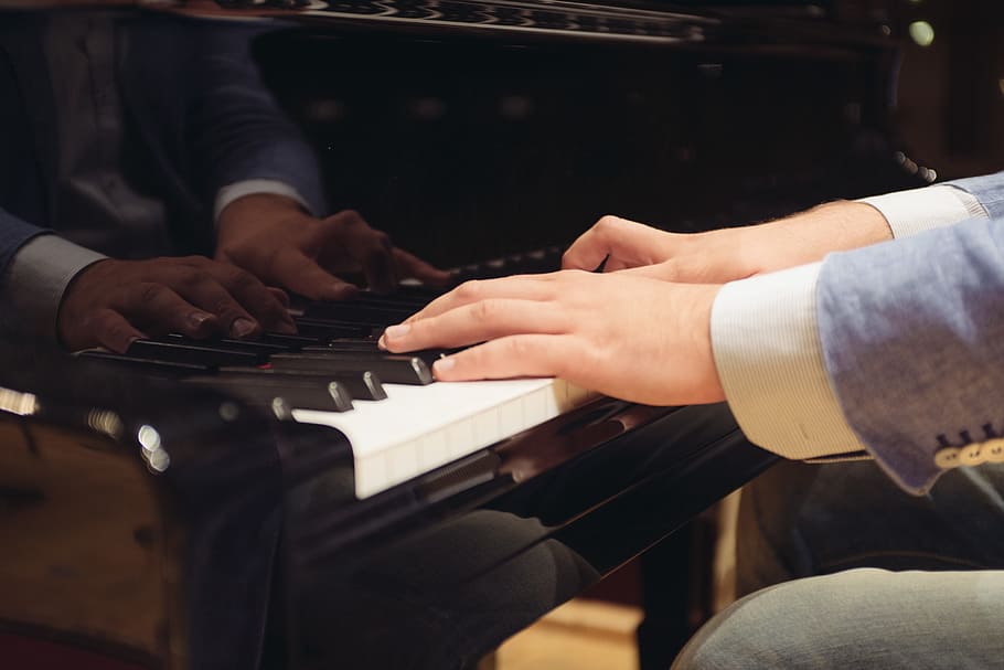 Hands of pianist playing piano, art, artist, arts, beautiful