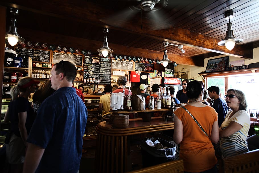 bar, pub, restaurant, drink, people, talk, liquor, chatting, HD wallpaper