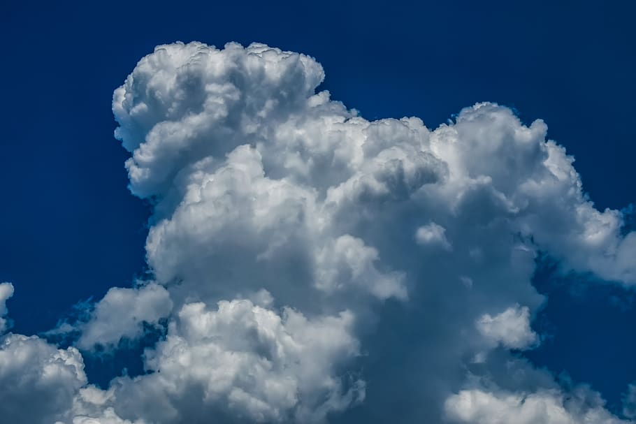 clouds, white, cumulus, nature, cloudscape, weather, sky, environment HD wallpaper